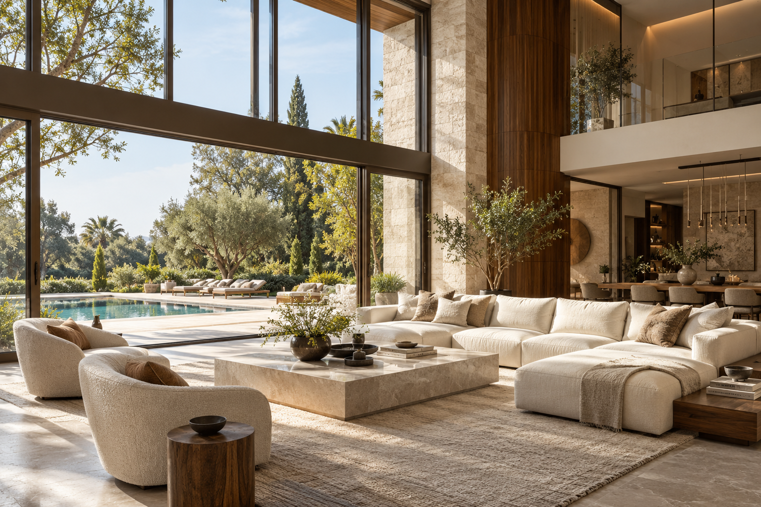 Elegant contemporary home with natural light